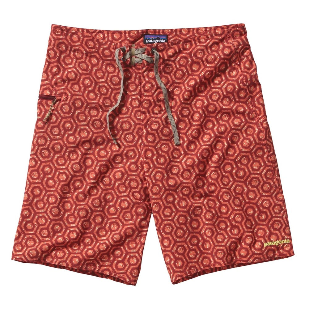 Patagonia Men’s Geometric Print Wavefarer Board Shorts